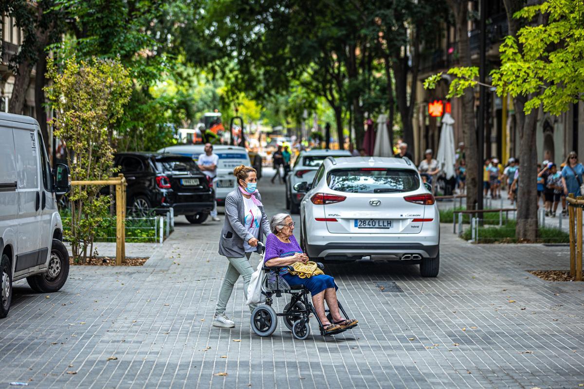 Escenas inesperadas de la Superilla del Eixample