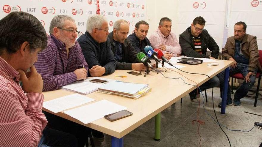 Comité de Empresa de Zamora Limpia, ayer.