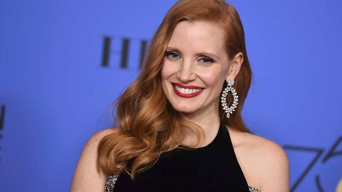 Jessica Chastain en los Globos de Oro 2018