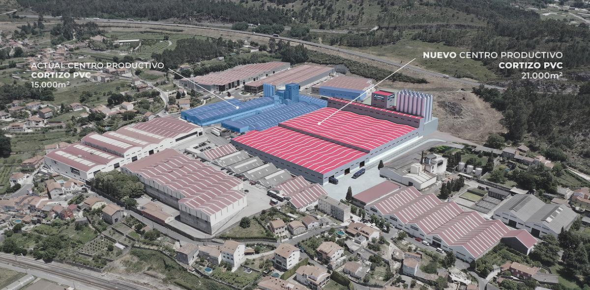 Proyecto de ampliación de la línea de PVC en Padrón. // Cortizo