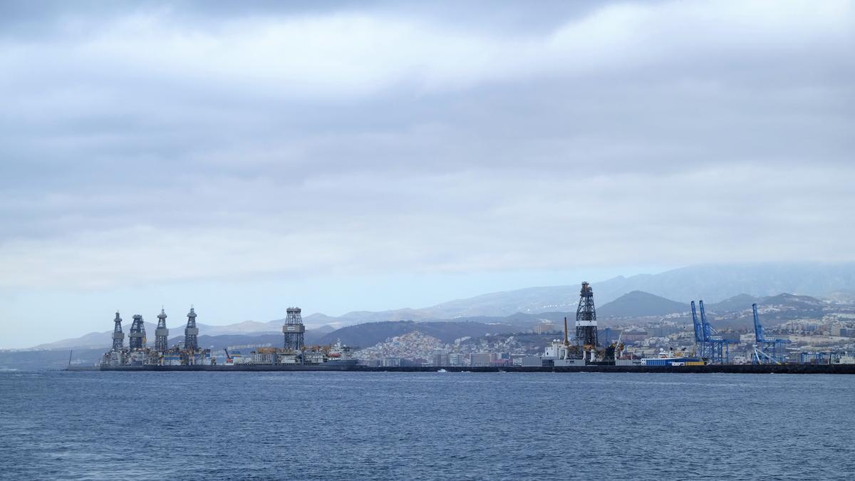 Vista general del muelle Reina Sofía en el Puerto de Las Palmas.