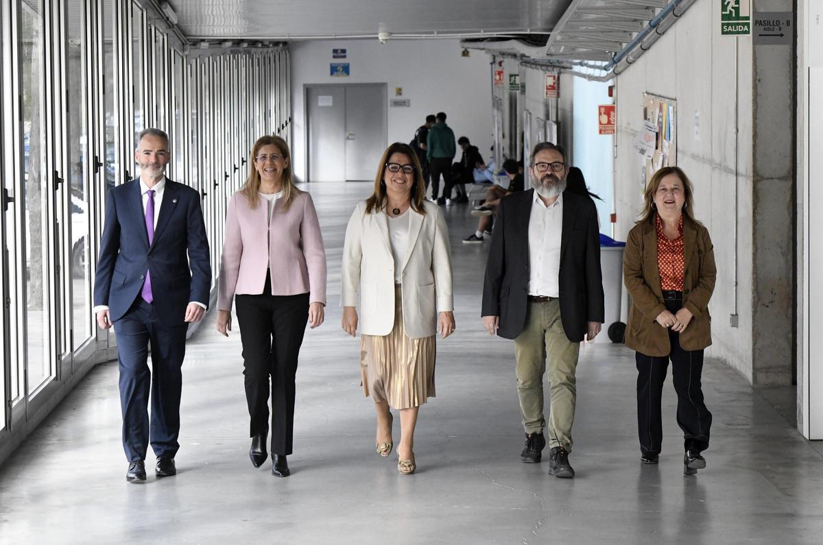 Samuel Baixauli, Senena Corbalán, Alicia Rubio, Guillermo Díaz y Alfonsa García.