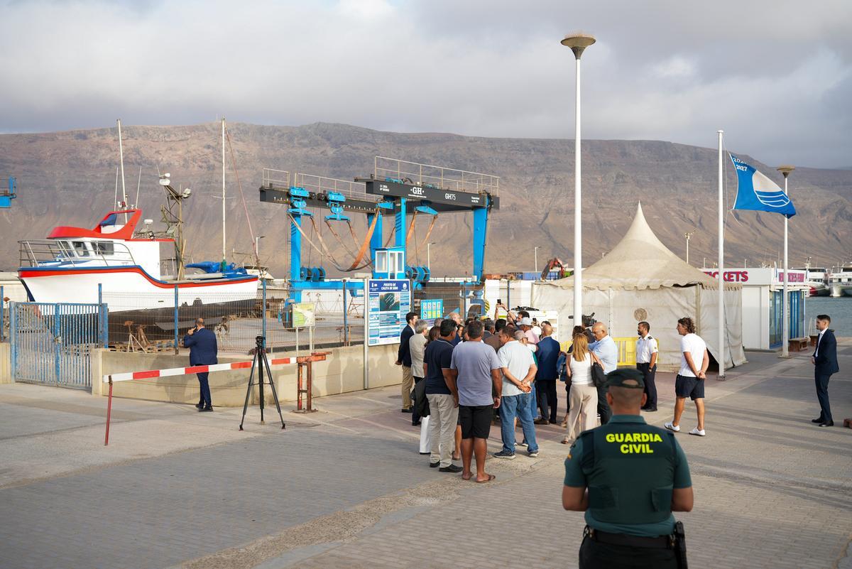 Visita del ministro de Agricultura, Pesca y Alimentación, Luis Planas, a La Graciosa