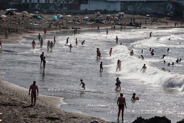 Playa Jardín, en Puerto de la Cruz