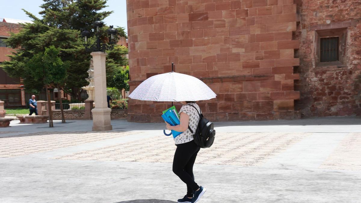 El calor llega a niveles muy altos estos días, por encima de 40 grados, y los ciudadanos buscan la sombra como pueden