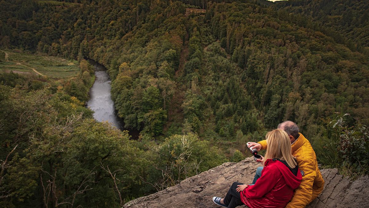 Le Herou, vistas desde la Tumba del Gigante, mirador legendario en Bouillon