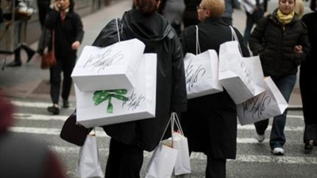 Compradoras en un anterior Black Friday en Nueva York.