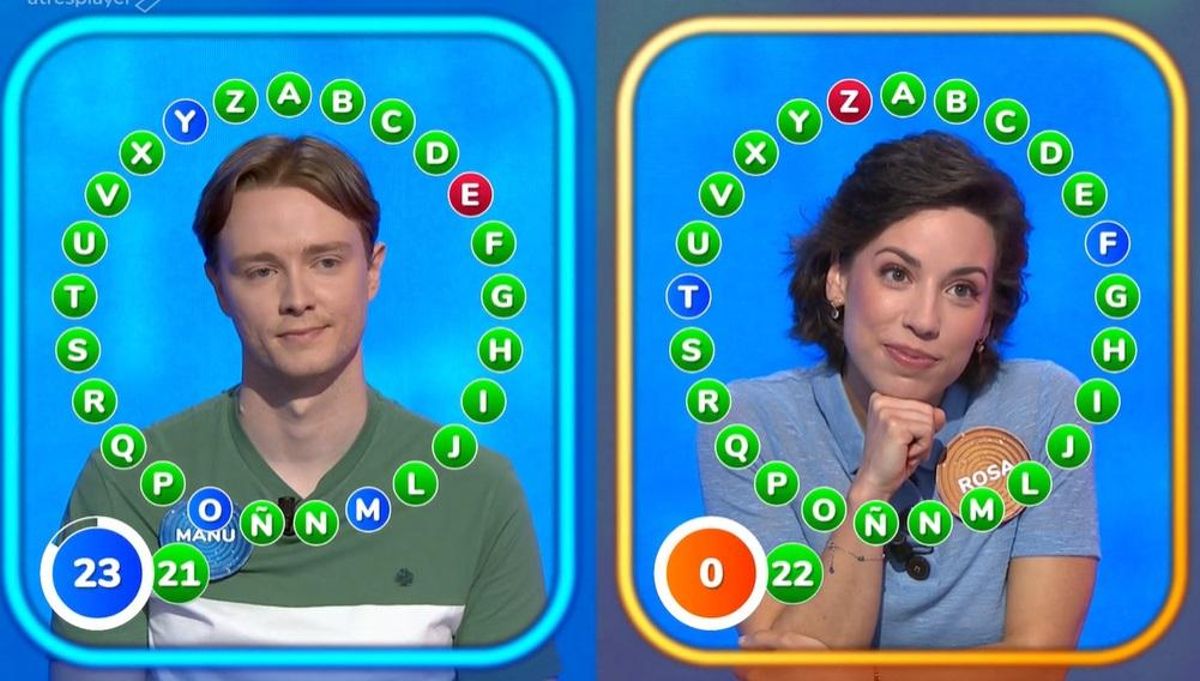 Rosa y Manu en Pasapalabra