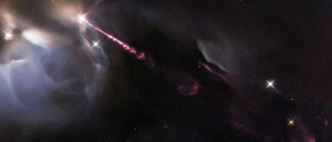 El Telescopio Espacial Hubble capta la ‘rabieta’ de una estrella infantil