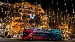 Mapa | Recorrido del bus turístico para ver las luces de Navidad 2023 de Barcelona