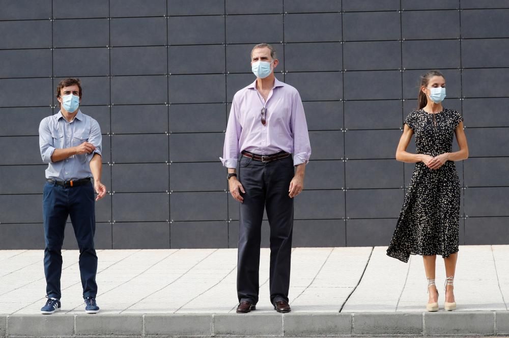 Los Reyes de España visitan el museo de Fernando A