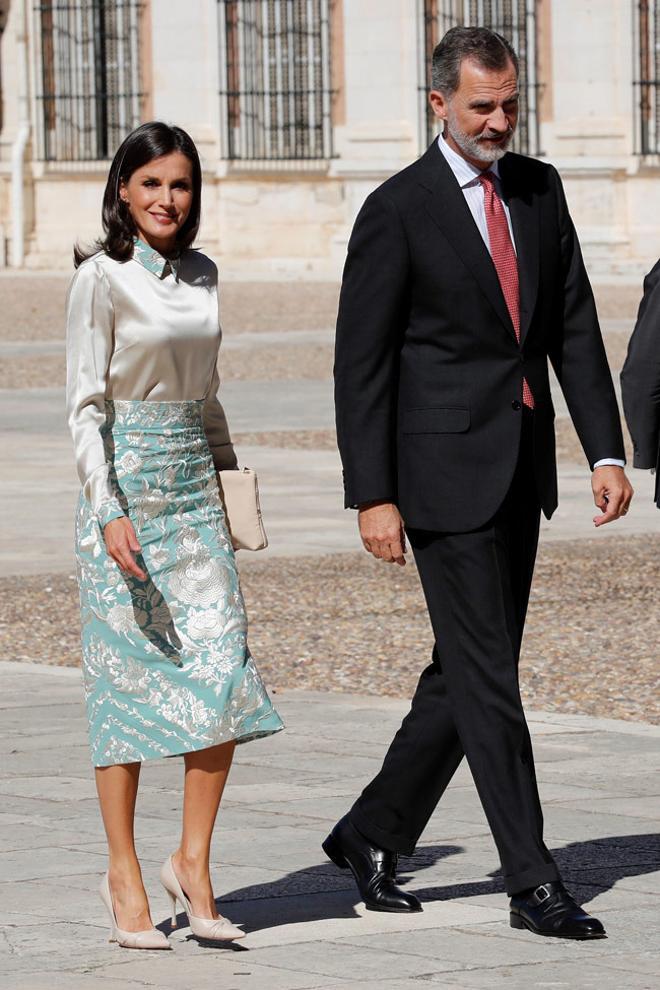 El look completo de la reina Letizia, de Duyos