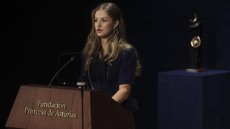 La Princesa Leonor: &quot;Soy consciente de cuál es mi deber y lo que implican mis responsabilidades&quot;