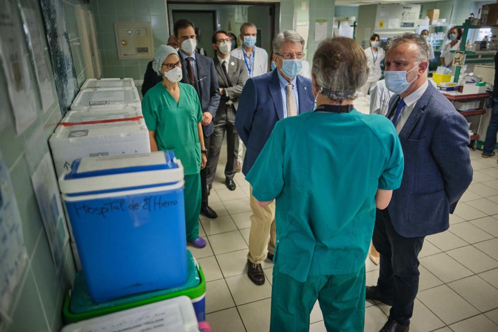 Visita de este jueves al Hospital de La Candelaria.