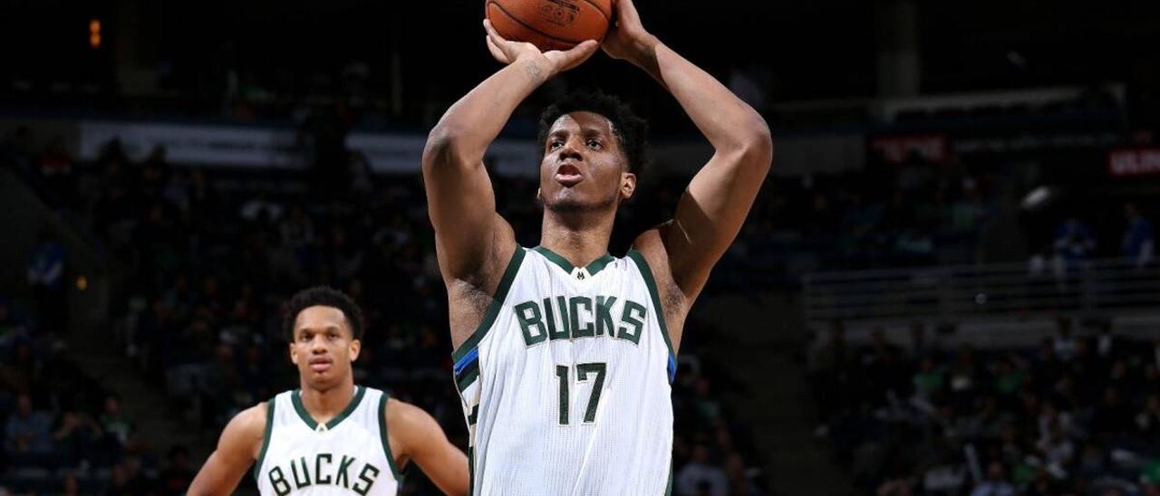 Damien Inglis, en uno de sus escasos partidos con los Bucks.