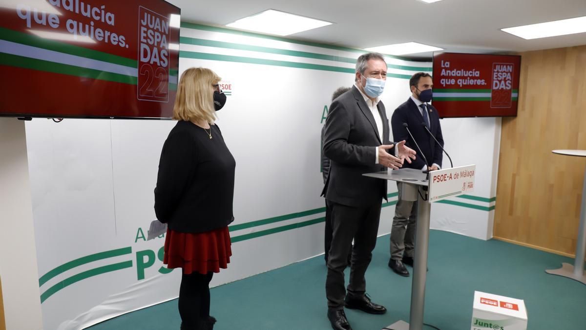 Juan Espadas, durante un acto en Málaga.