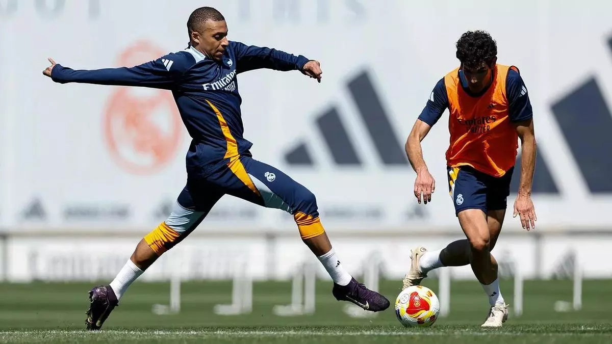 Mbappé y Vinícius ya entrenan con el grupo y apuntan al Celta