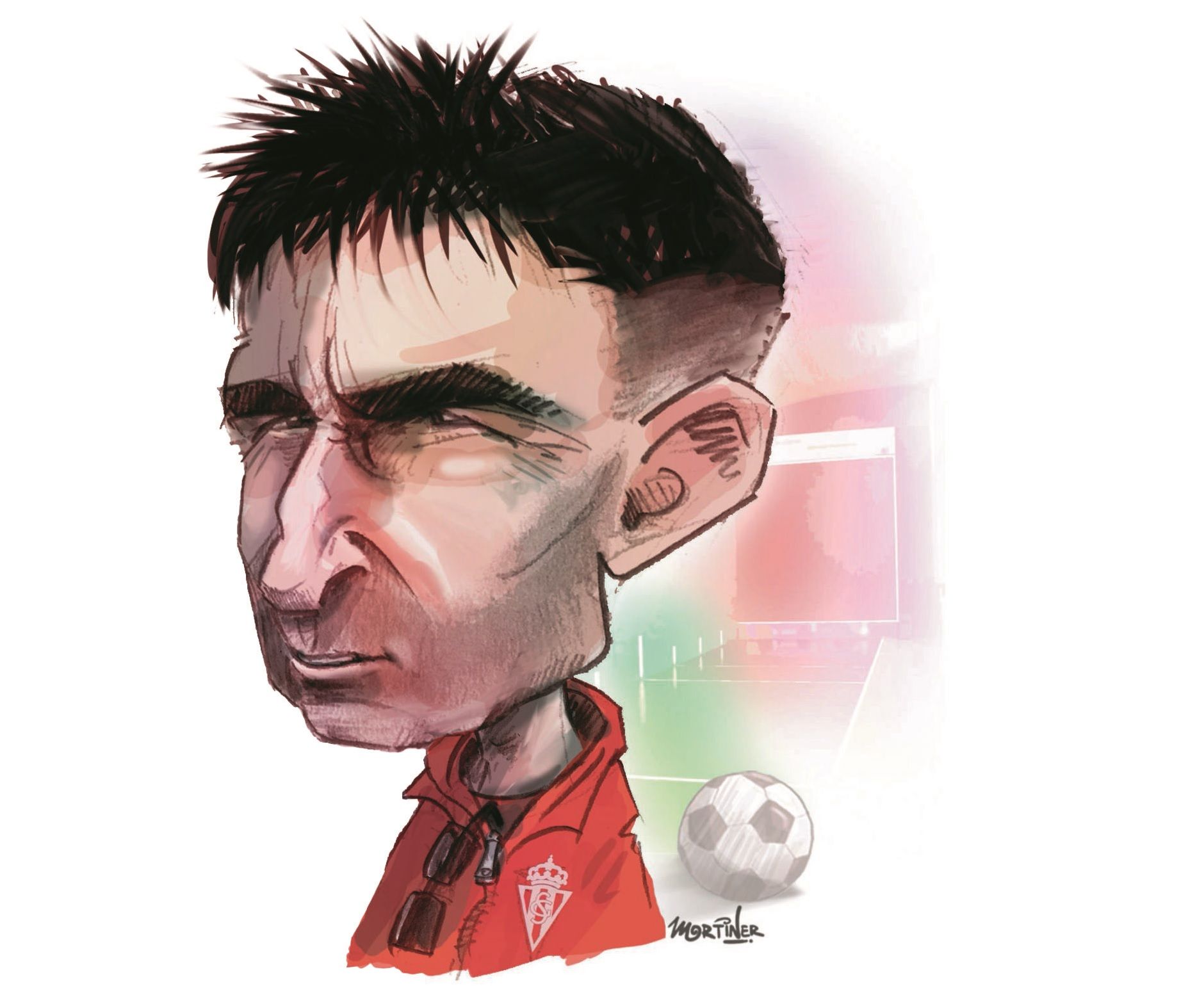 Asier Garitano, entrenador del Sporting.