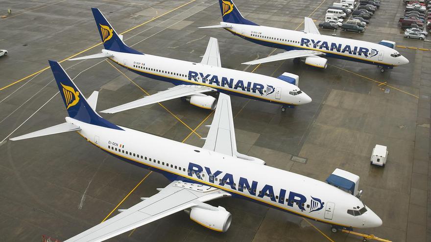 Aviones de Ryanair, en una foto de archivo.