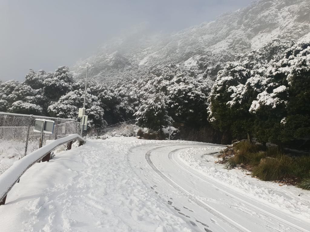 La nieve cubre la Serra de Tramuntana