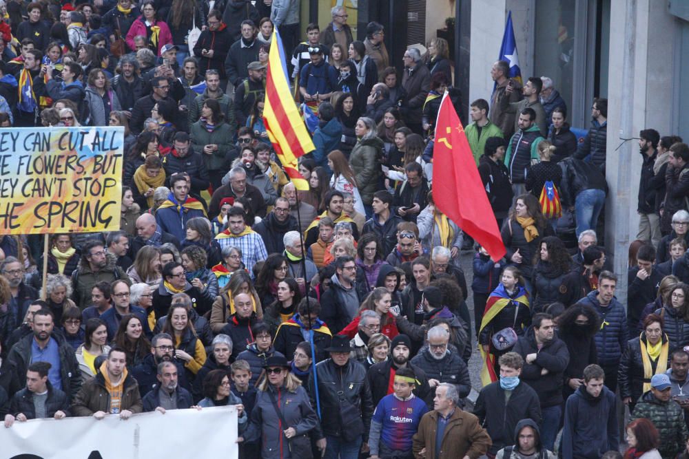 Manifestació a Girona del 21 de febrer.