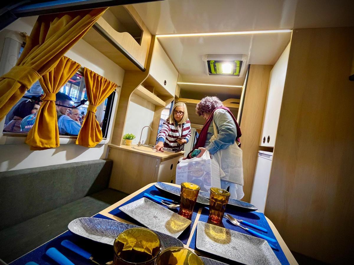 Interior de una autocaravana