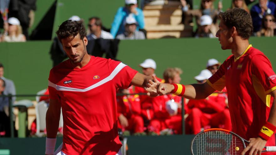 Pablo Carreno y Feliciano Lopez.