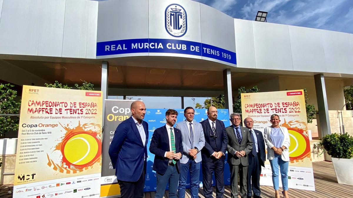 Presentación del Campeonato de España en el Murcia Club de Tenis