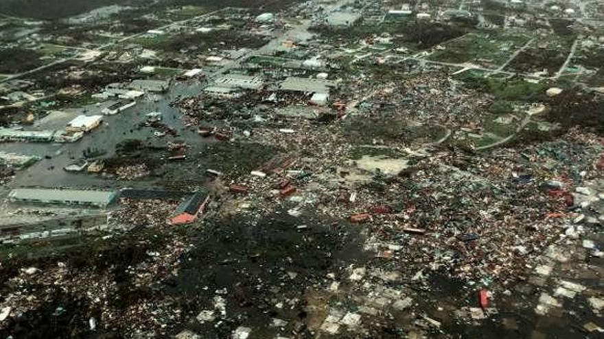 Vista de la devastación tras el paso de Dorian en Bahamas. // Reuters