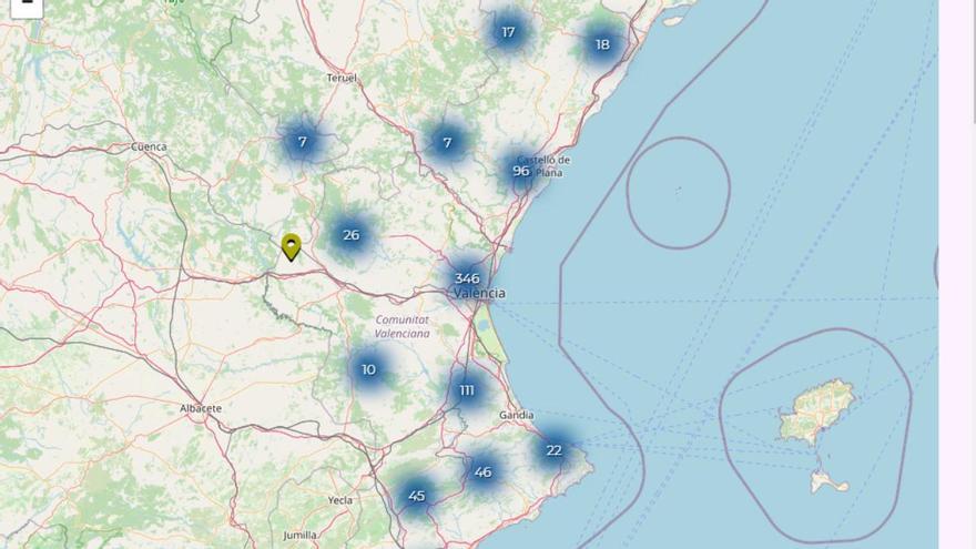 Un mapa interactivo que recoge los recursos de emprendimiento de la Comunitat Valenciana