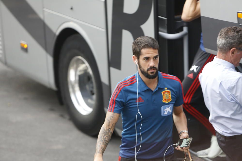 La Roja ya está en Elche y entrena hoy a puerta cerrada en el Rico Pérez