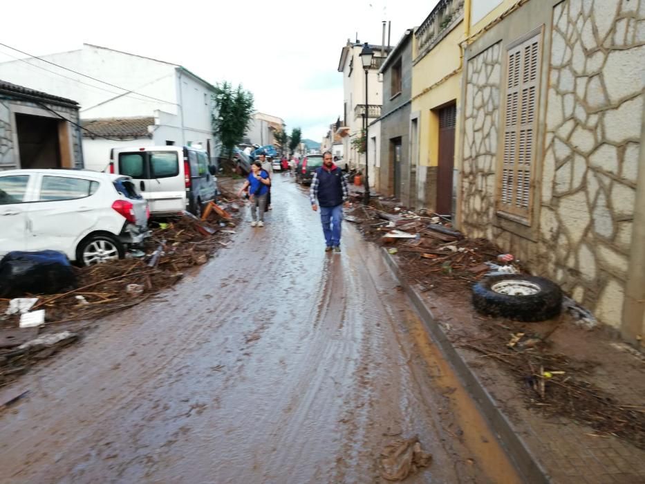 El día después de la inundación en Sant Llorenç