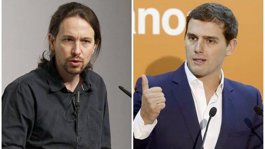 Pablo Iglesias y Albert Rivera.