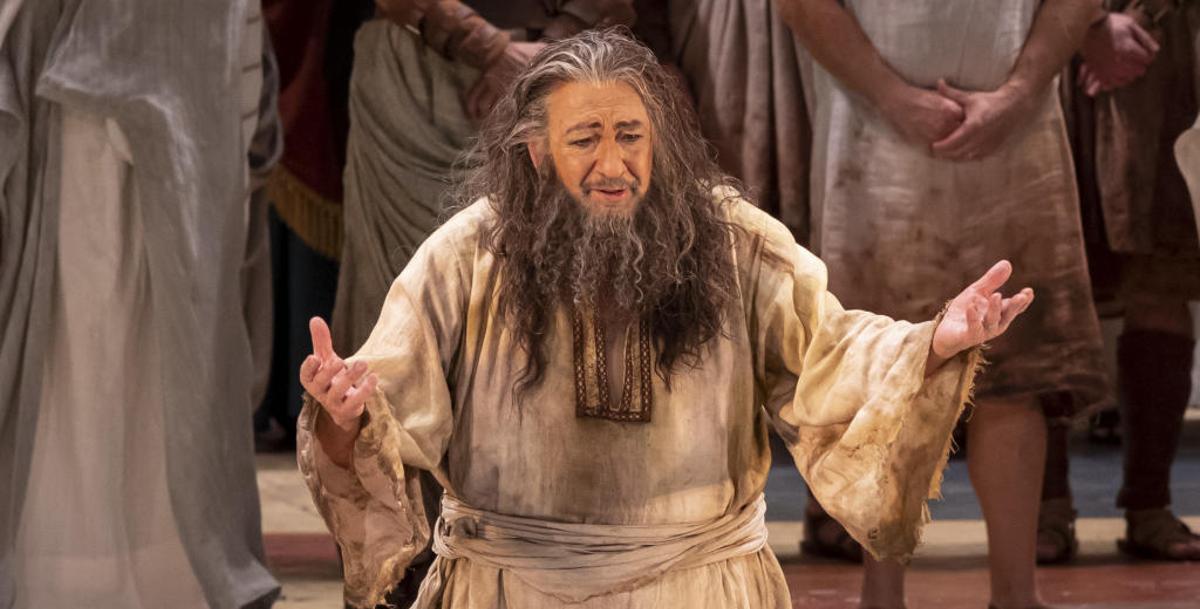 Plácido Domingo en una representación en Les Arts.