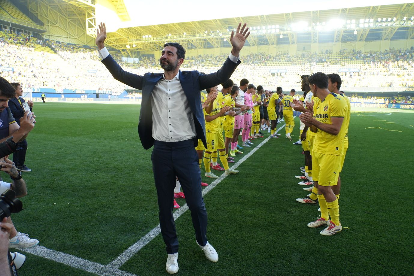 Una celebración de Champions en el Estadio de la Cerámica