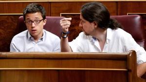 Iglesias y Errejón en el Congreso