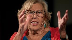 La exalcaldesa de Madrid, Manuela Carmena.