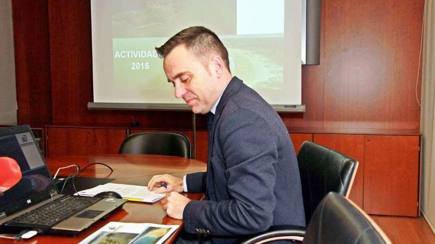 El director de la APLU, José Antonio Cerdeira, durante la presentación del balance de 2015.