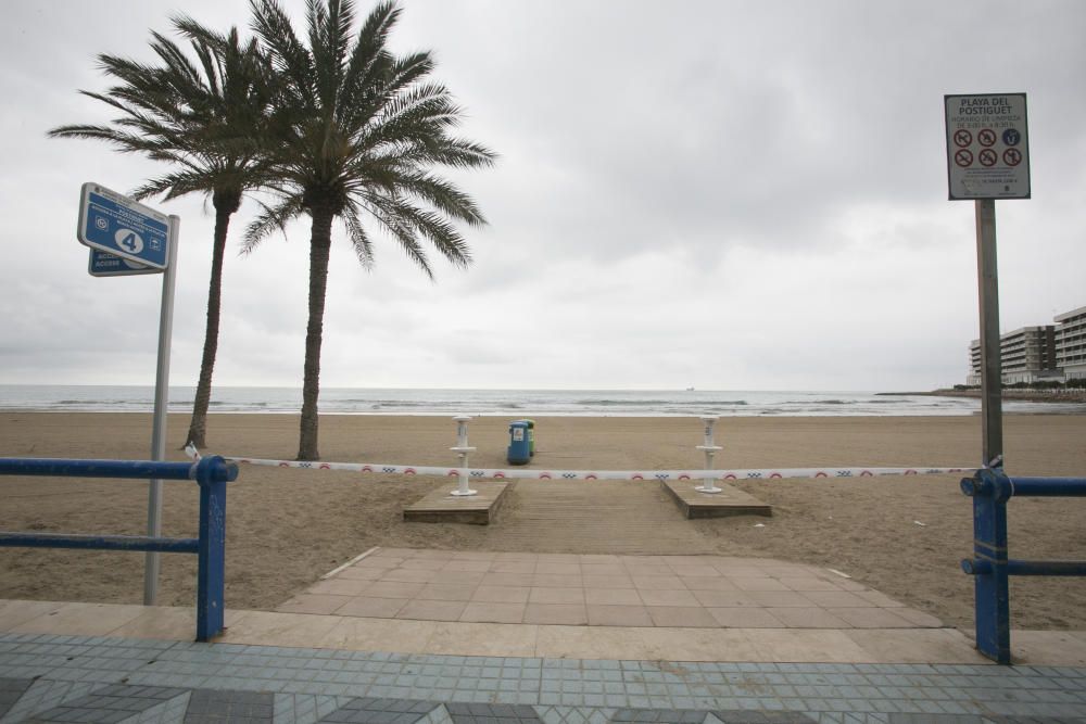 Así está Alicante el primer lunes de confinamiento