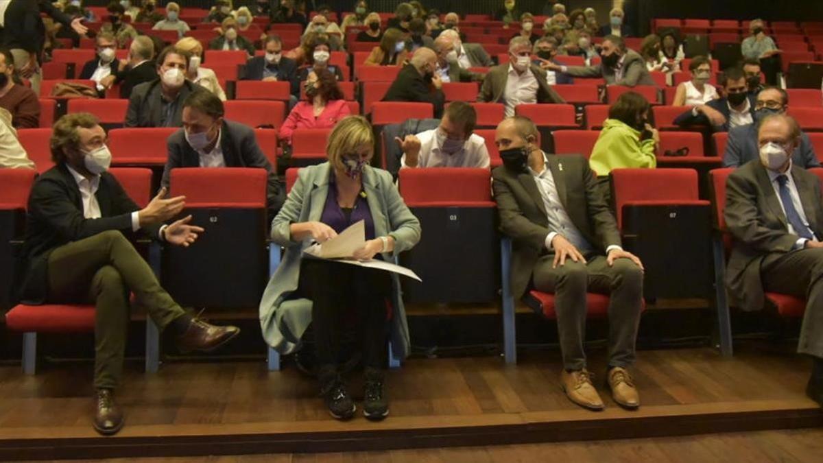 La 'consellera' de Salut, Alba Vergés, en la entrega de los premios de Regió 7.