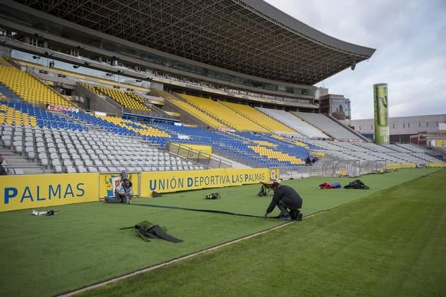 Siguen las obras en el Estadio de Gran Canaria