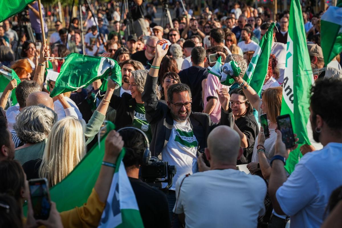 Las imágenes del cierre de campaña en Andalucía