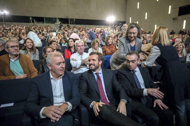 Mitin de Pablo Casado en Zaragoza el 6 de noviembre de 2019