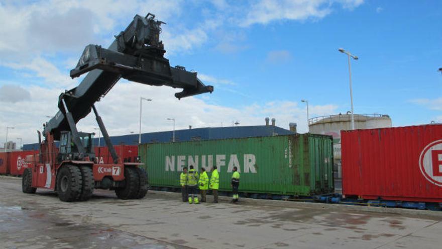 El tren a su llegada Alicante