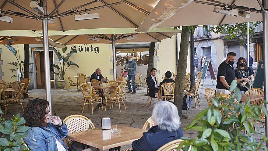 La terrassa del König de la pl. Sant Fèlix, oberta ahir