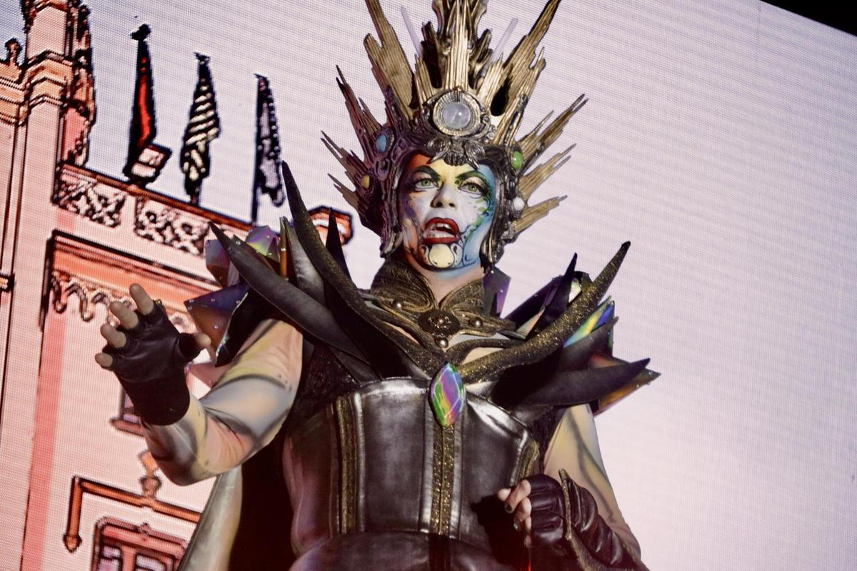 El Rey del Carnaval de Sitges, durante l'Arribo