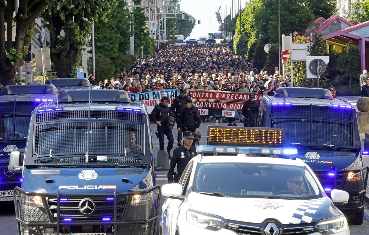 Los trabajadores del metal de Pontevedra inician sus movilizaciones por el nuevo convenio: primera huelga Los trabajadores del metal de Pontevedra inician sus movilizaciones por el nuevo convenio: primera huelga