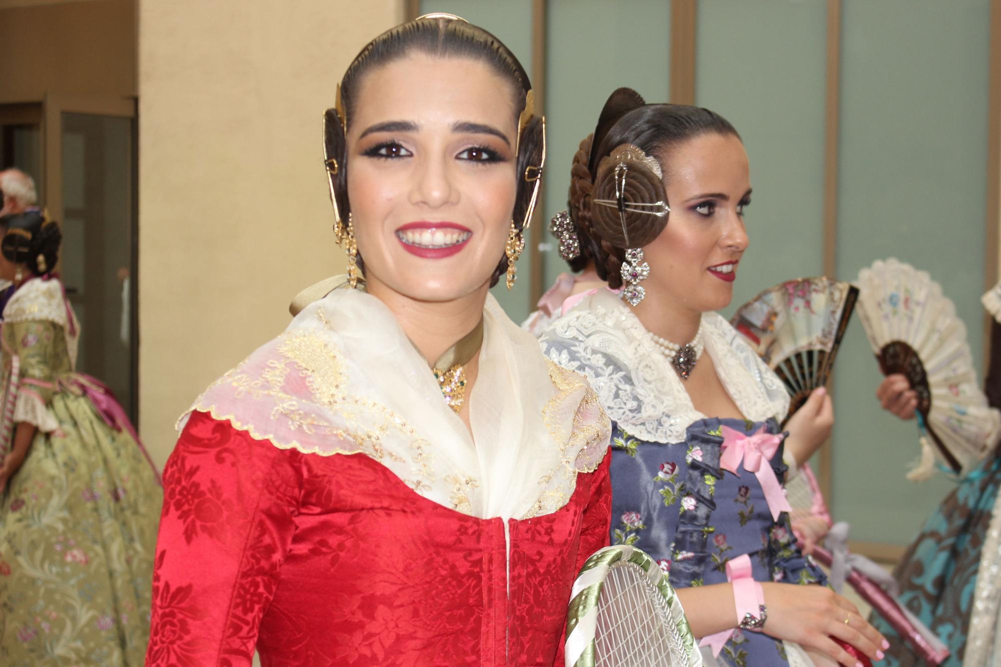 Las candidatas a falleras mayores de València, en la Batalla de Flores