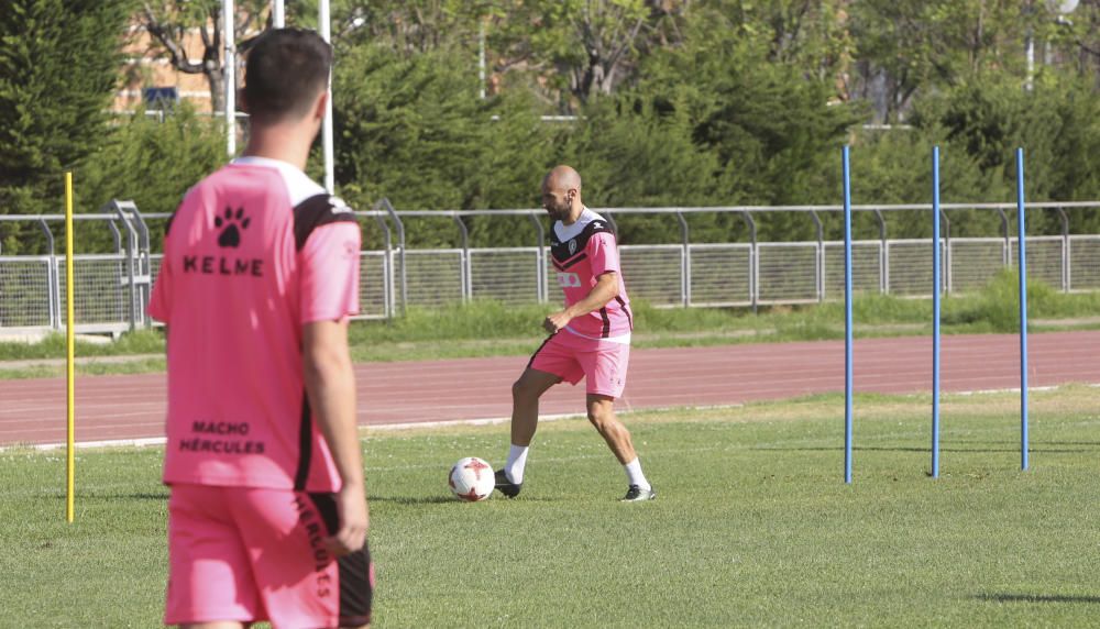 Primer entrenamiento de Lluís Planagumà