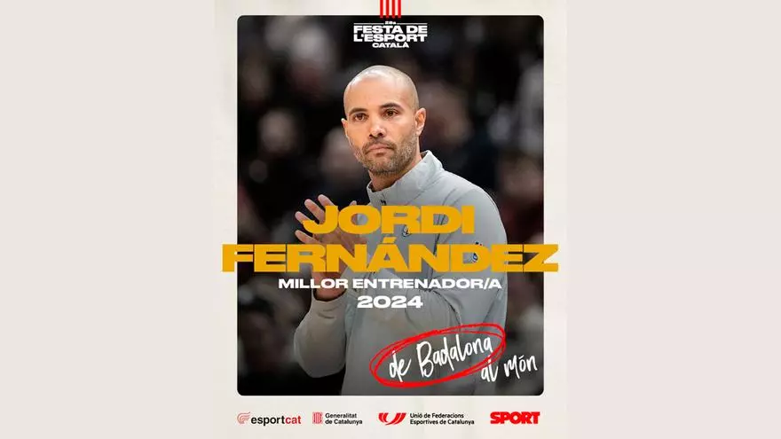 Jordi Fernández, premio mejor entrenador 2024